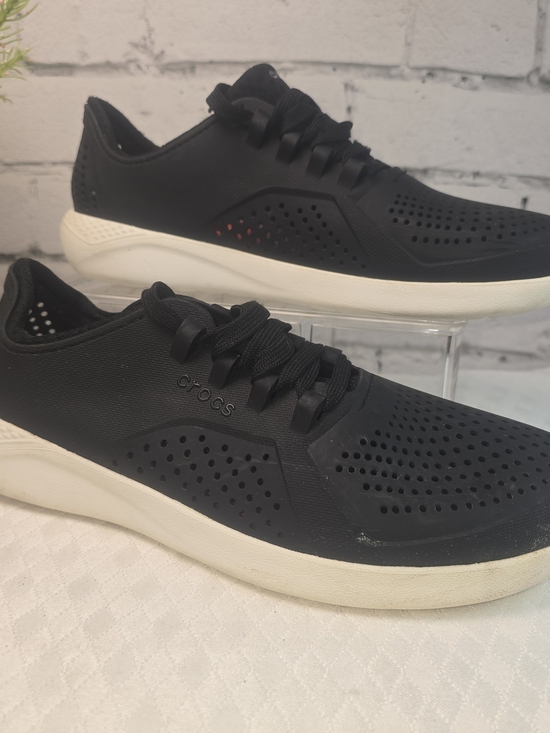 CROCS Other - CROCS LITERIDE PACER SNEAKERS LACE-UP LIGHTWEIGHT BREATHABLE BLACK MENS SIZE 9
